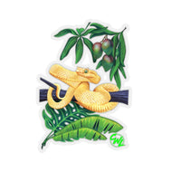Yellow Eyelash Viper Stickers